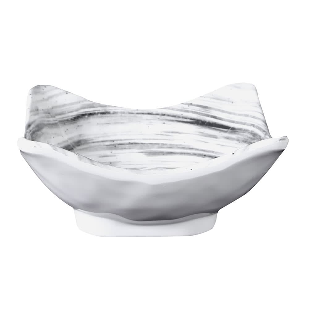 Elite Global Solutions 9 oz Square Melamine Bowl, Black (D52SQ-BD)