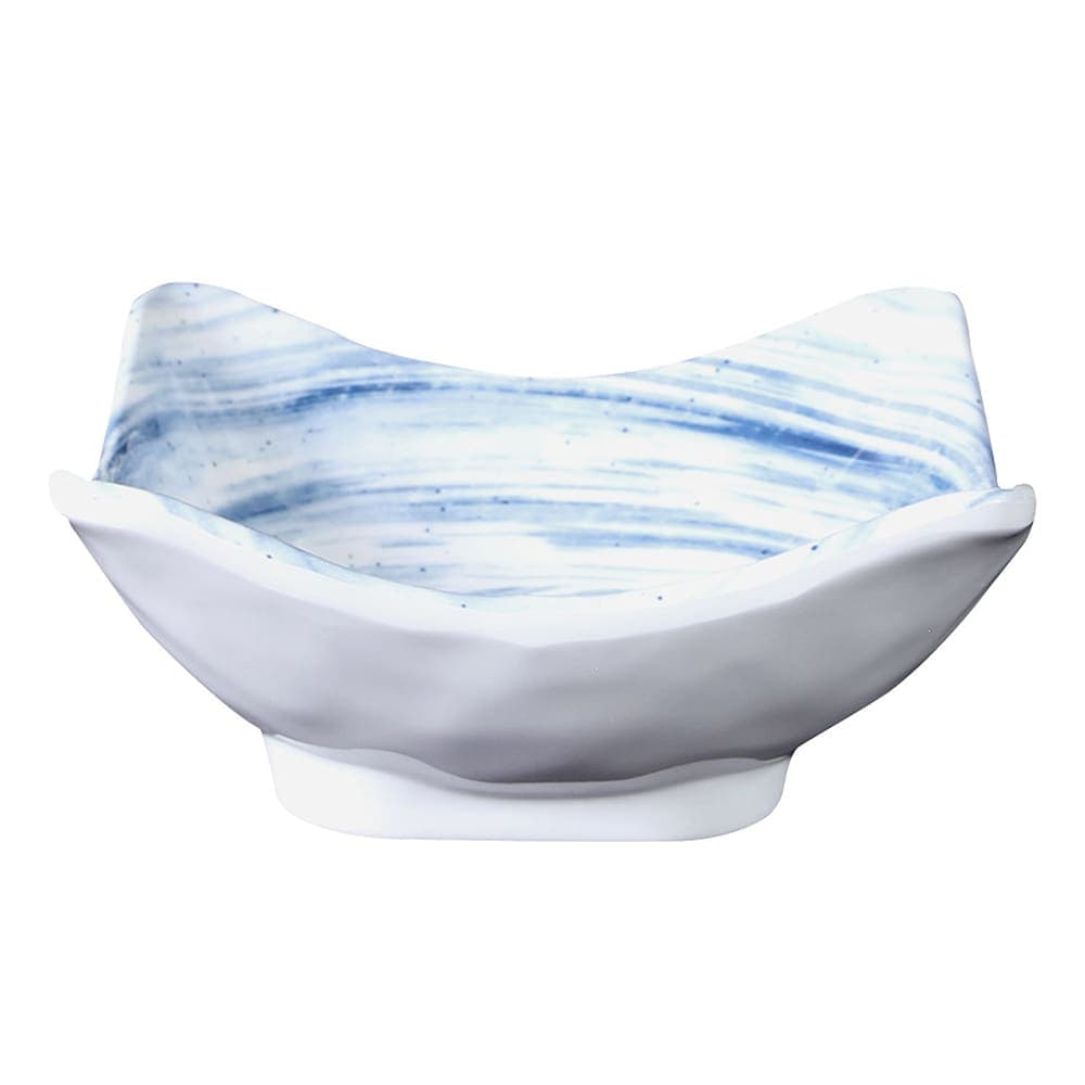 Elite Global Solutions 9 oz Square Melamine Bowl, Navy (D52SQ-ND)