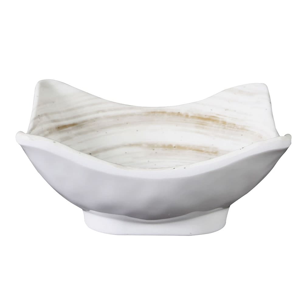 Elite Global Solutions 9 oz Square Melamine Bowl, Taupe (D52SQ-TD)