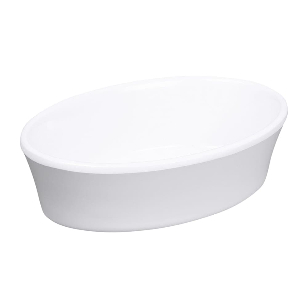 Elite Global Solutions 6 oz. Oval, Merced Baker - Melamine, White (D54OV-W)