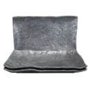 Elite Global Solutions Rectangular Melamine Dinner Plate - 10 1/4" x 6 1/2", Coal (D61014RC-CO) thumbnail 4