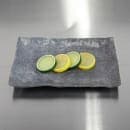 Elite Global Solutions Rectangular Melamine Dinner Plate - 10 1/4" x 6 1/2", Coal (D61014RC-CO) thumbnail 7