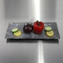 Elite Global Solutions Rectangular Melamine Dinner Plate - 15 3/8" x 6 1/2", Coal (D61215RC-CO) thumbnail 7