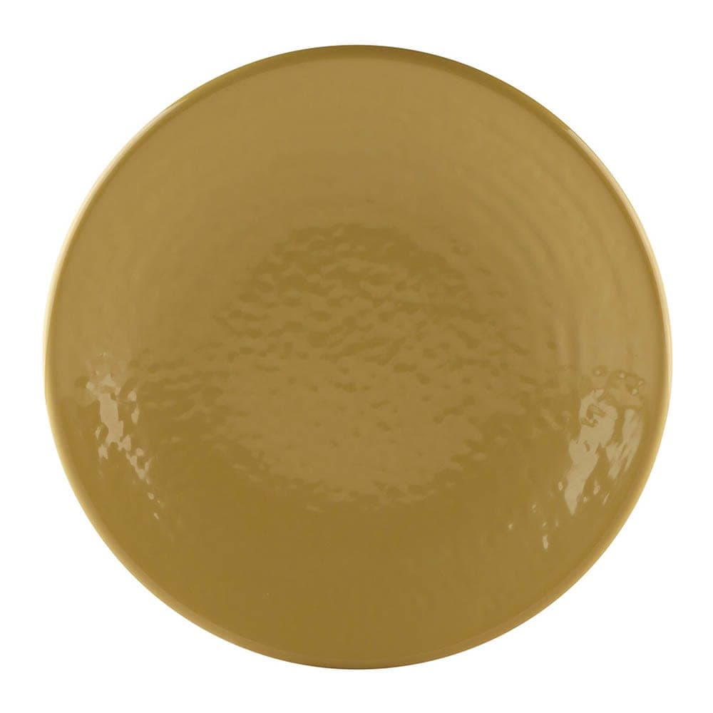 Elite Global Solutions 6 3/8" Round Melamine Dessert Plate, Olive Oil (D638RR-OO)