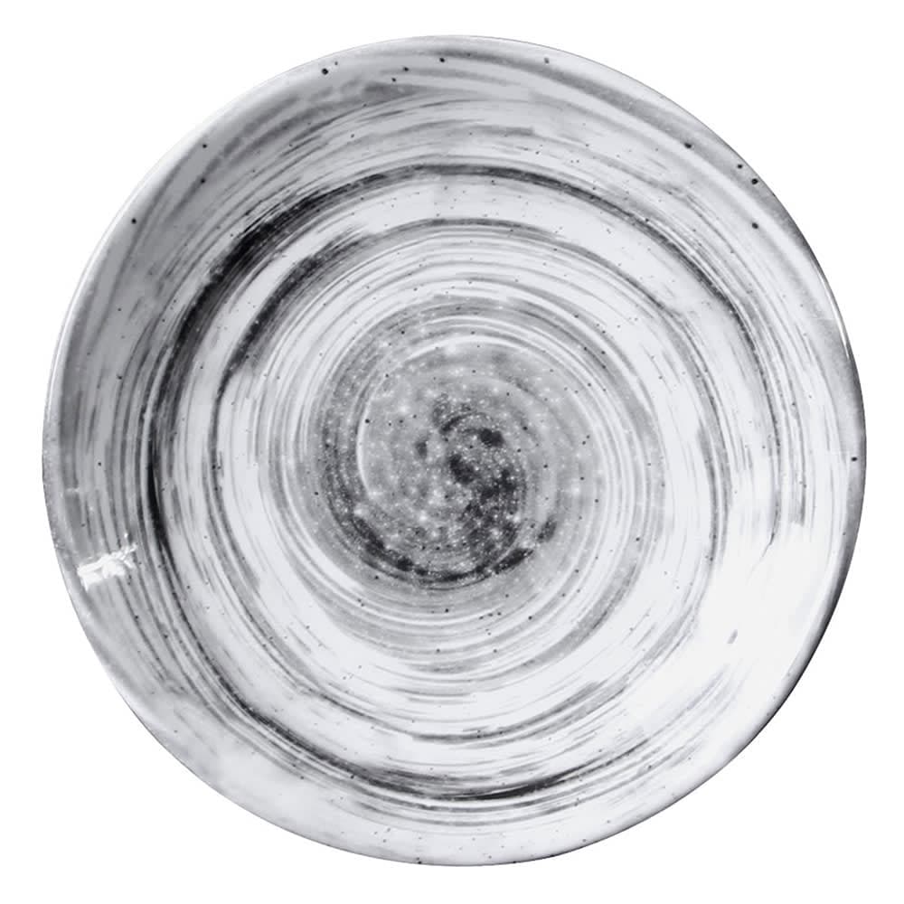 Elite Global Solutions 7 5/8" Round Melamine Salad Plate, Black (D71R-BD)