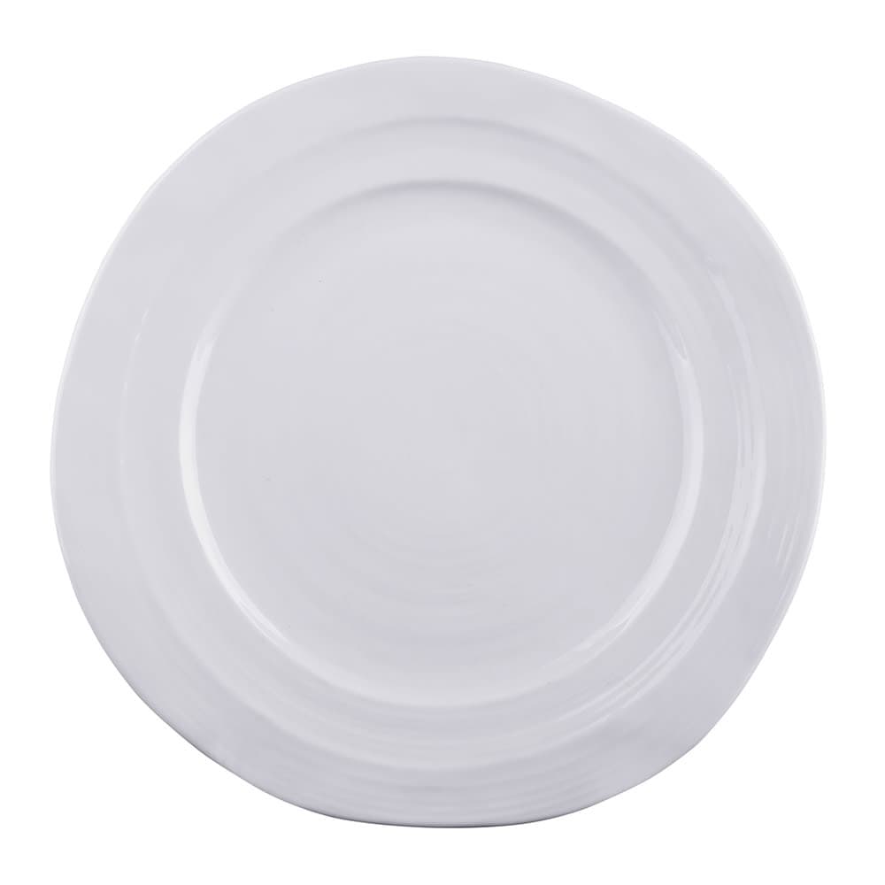 Elite Global Solutions 7 1/2" Round Melamine Salad Plate, White (D750-W)