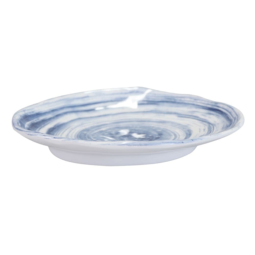 Elite Global Solutions 7 3/4" x 5 5/8" Oval Melamine Salad Plate - Navy (D751OV-ND)