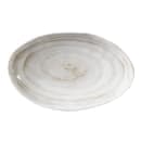 Elite Global Solutions 7 3/4" x 5 5/8" Oval Melamine Salad Plate - Taupe (D751OV-TD) thumbnail 2