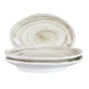 Elite Global Solutions 7 3/4" x 5 5/8" Oval Melamine Salad Plate - Taupe (D751OV-TD) thumbnail 6