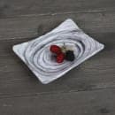 Elite Global Solutions Rectangular Melamine Salad Plate - 7 1/8" x 5 1/4", Black (D7525RC-BD) thumbnail 7