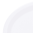 Elite Global Solutions 9 5/8" x 7 1/2" Oval Melamine Dinner Plate - White (D75OV-W) thumbnail 5