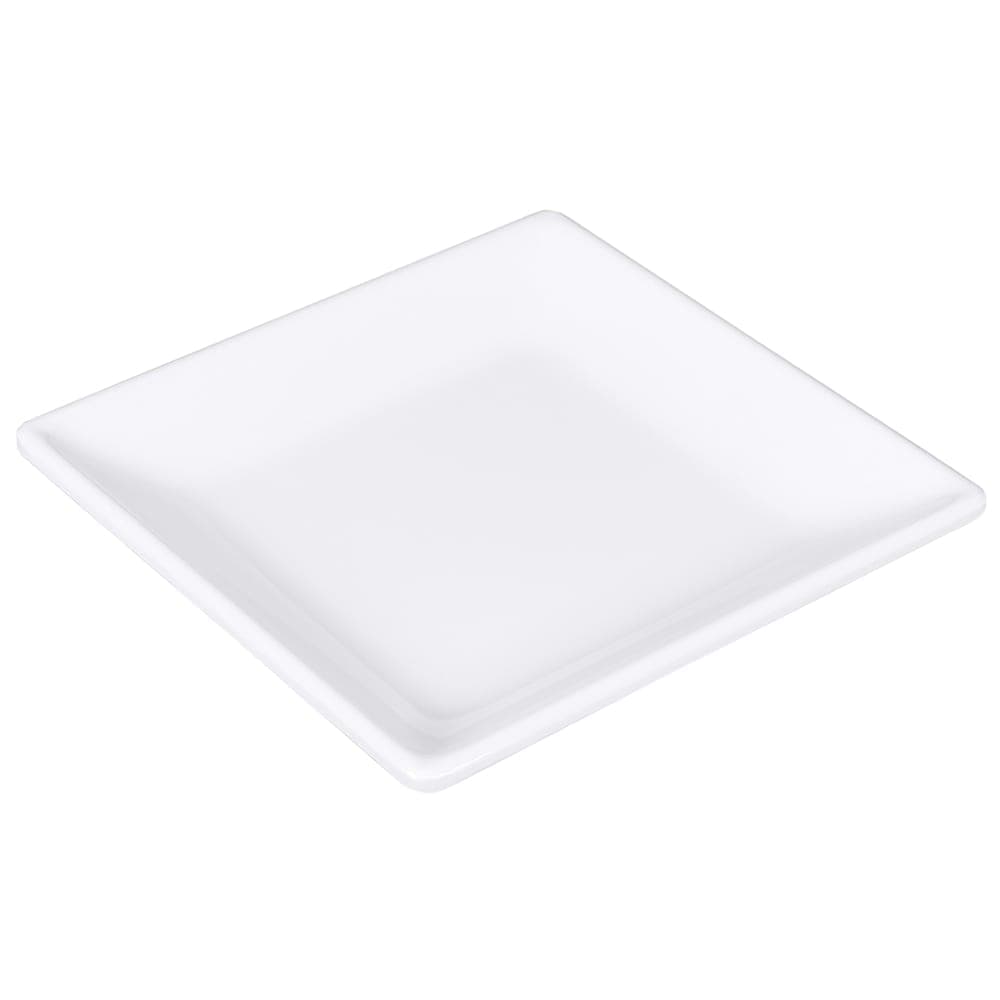 Elite Global Solutions 7" Square Melamine Salad Plate, White (D77SQ-W)