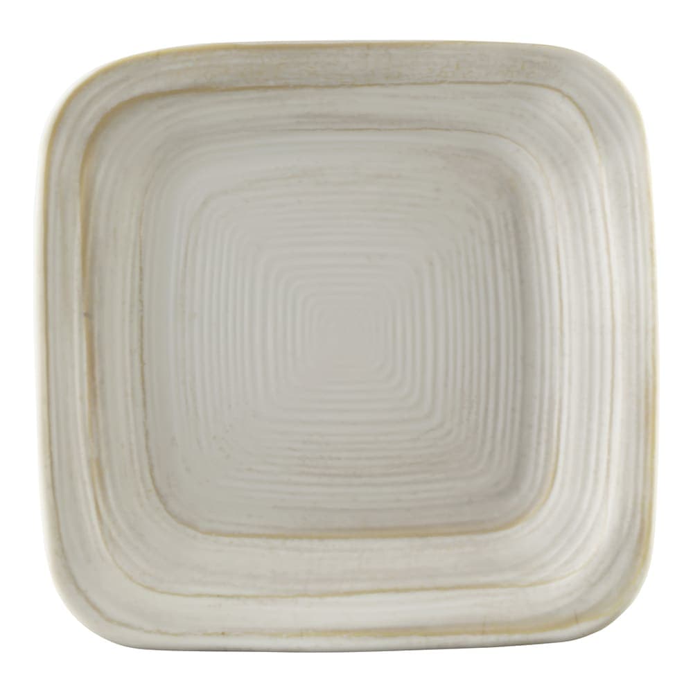 Elite Global Solutions 7" Square Melamine Salad Plate, Off White Stone (D7PLST-OWD)