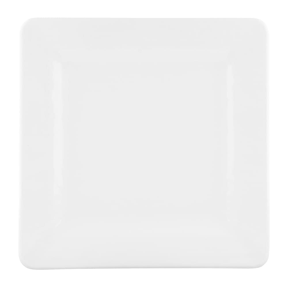 Elite Global Solutions 7" Square Melamine Salad Plate, White (D7SQRR-W)