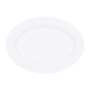 Elite Global Solutions 10 3/4" x 7 3/4" Oval Melamine Dinner Plate - White (D811OV-W) thumbnail 2
