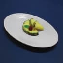 Elite Global Solutions 12 3/4" x 8 3/4" Oval Pebble Creek Platter - Melamine, White (D812RR-W) thumbnail 6