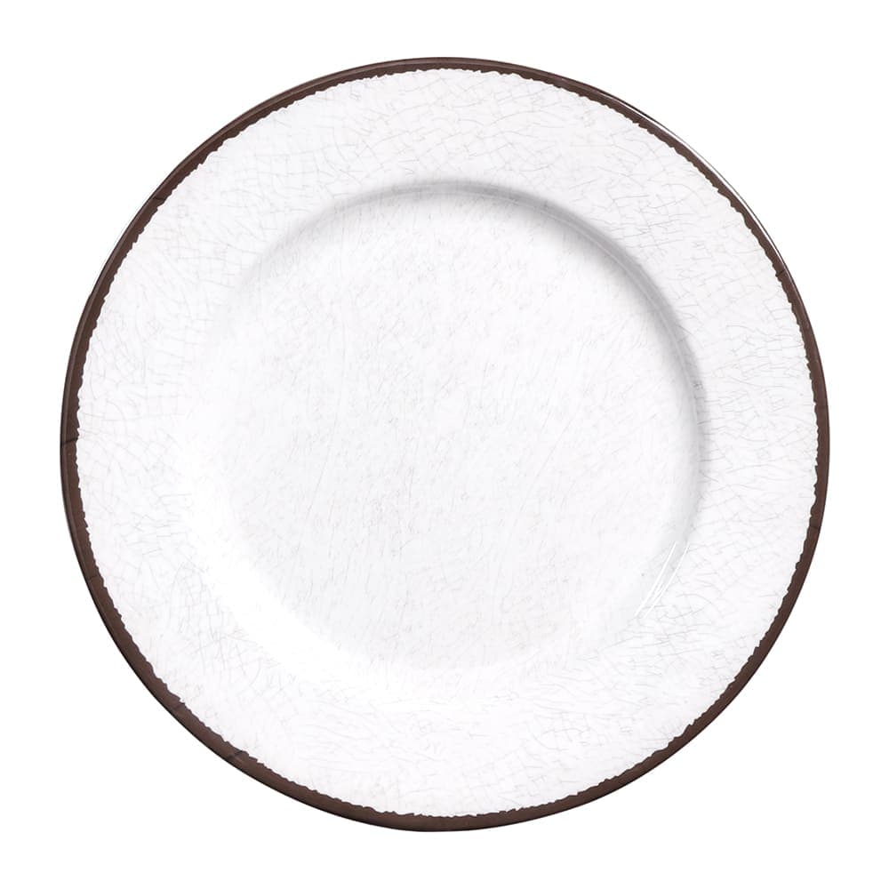 Elite Global Solutions 8 1/2" Round Melamine Salad Plate, White (D850M-W)