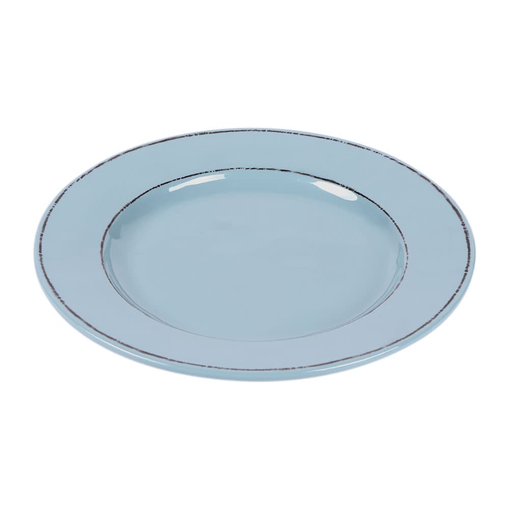 Elite Global Solutions 8 1/2" Round Melamine Salad Plate, Cameo Blue (D850T-CB)