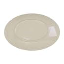 Elite Global Solutions 12 1/2" x 8 1/2" Oval Melamine Salad Plate - Vanilla (D8512OVM-V) thumbnail 3
