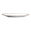 Elite Global Solutions 12 1/2" x 8 1/2" Oval Melamine Salad Plate - White (D8512OVM-W) thumbnail 3