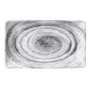 Elite Global Solutions Rectangular Melamine Salad Plate - 8 1/2" x 5 3/8", Black (D851RC-BD) thumbnail 2