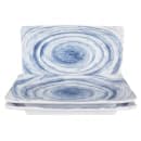 Elite Global Solutions Rectangular Melamine Salad Plate - 8 1/2" x 5 3/8", Navy (D851RC-ND) thumbnail 6