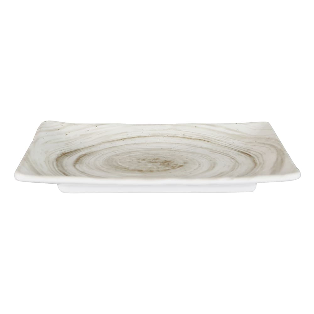 Elite Global Solutions Rectangular Melamine Salad Plate - 8 1/2" x 5 3/8", Taupe (D851RC-TD)