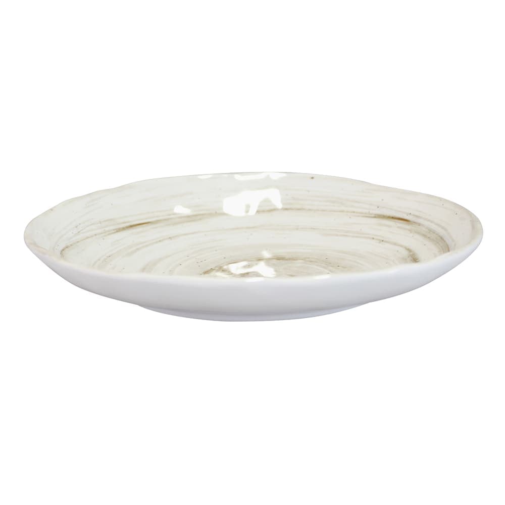 Elite Global Solutions 8 3/4" x 6 1/2" Oval Melamine Salad Plate - Taupe (D861OV-TD)