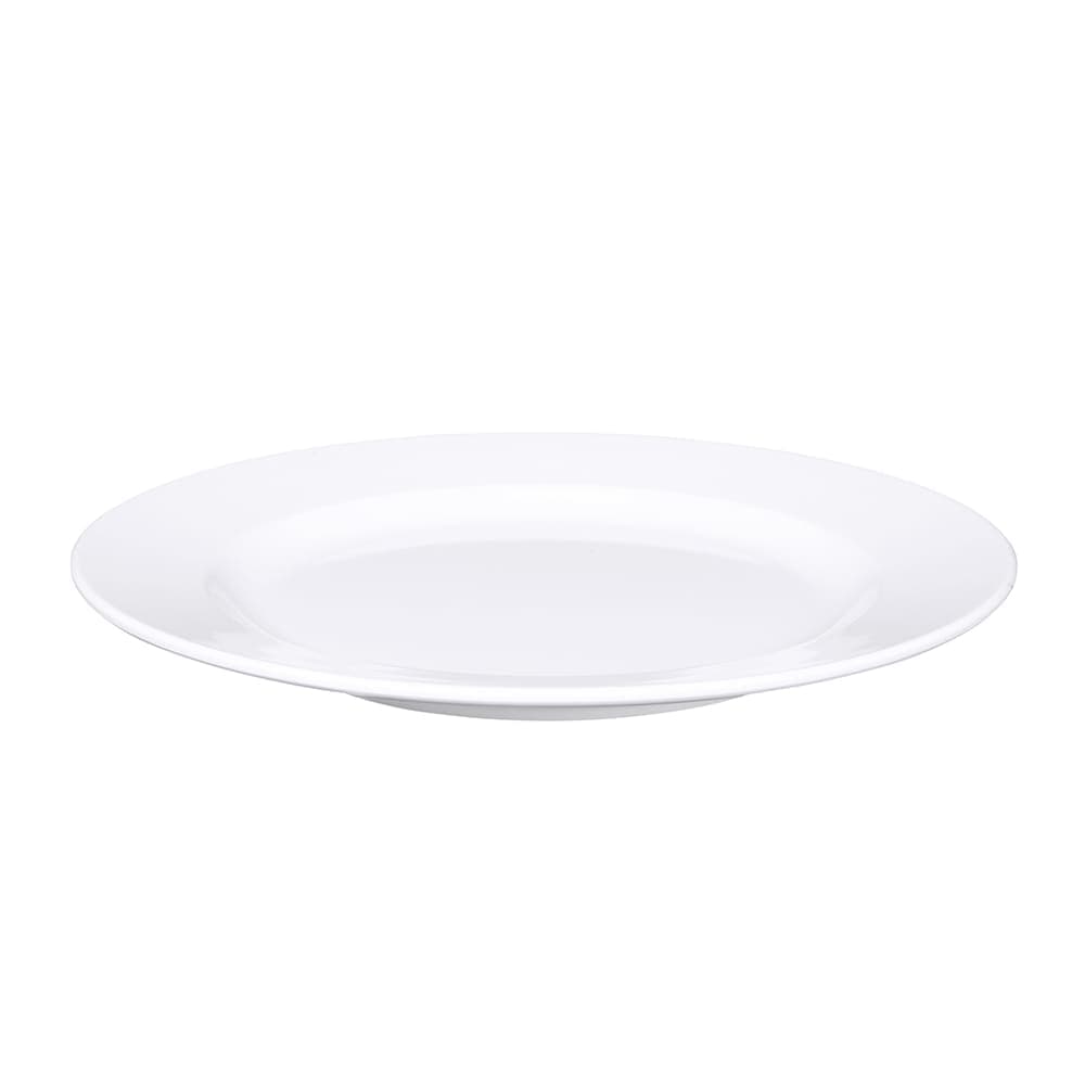 Elite Global Solutions 9 1/2" Round Melamine Dinner Plate, White (D915-W)