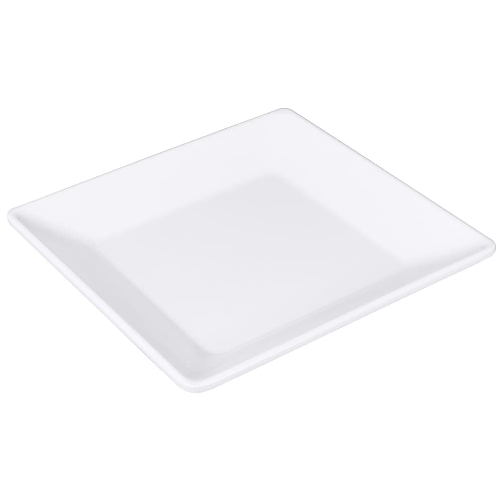 Elite Global Solutions 9" Square Melamine Dinner Plate, White (D99SQ-W)
