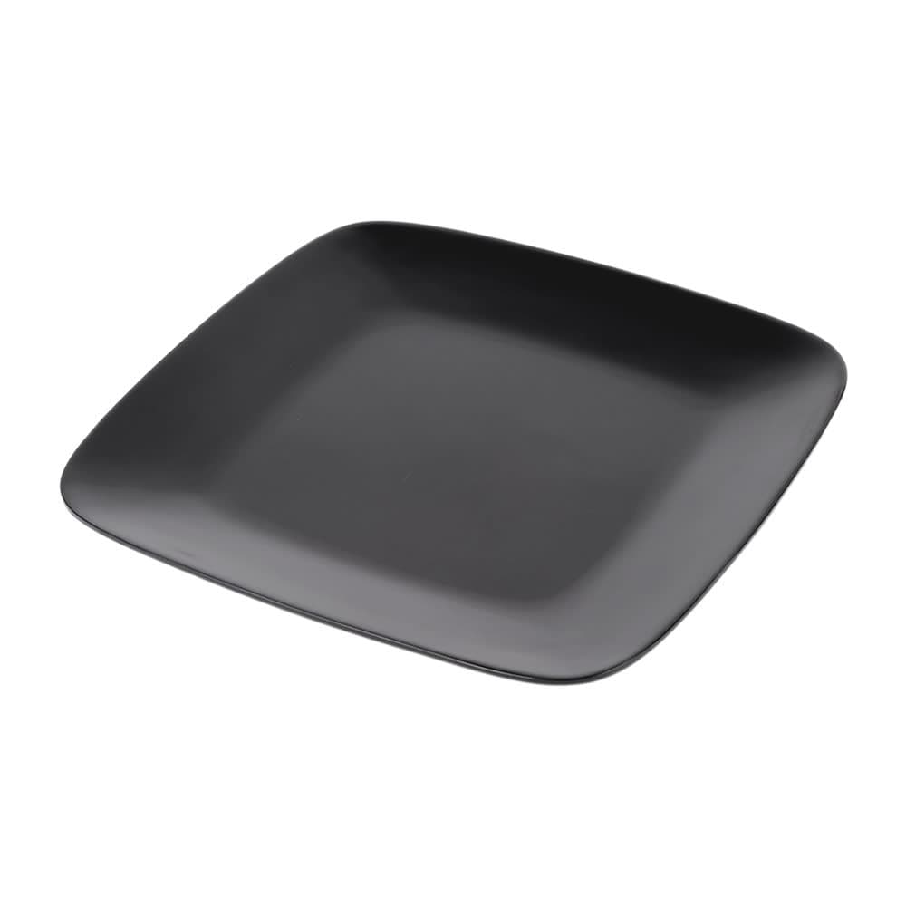 Elite Global Solutions 8 1/4" Square Melamine Salad Plate, Black (D9SQR-B)