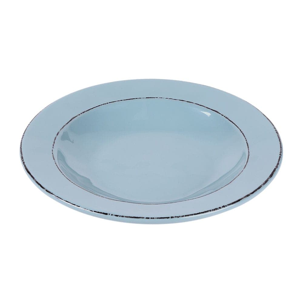 Elite Global Solutions 18 oz Round Melamine Pasta/Soup Bowl, Cameo Blue (DB10T-CB)