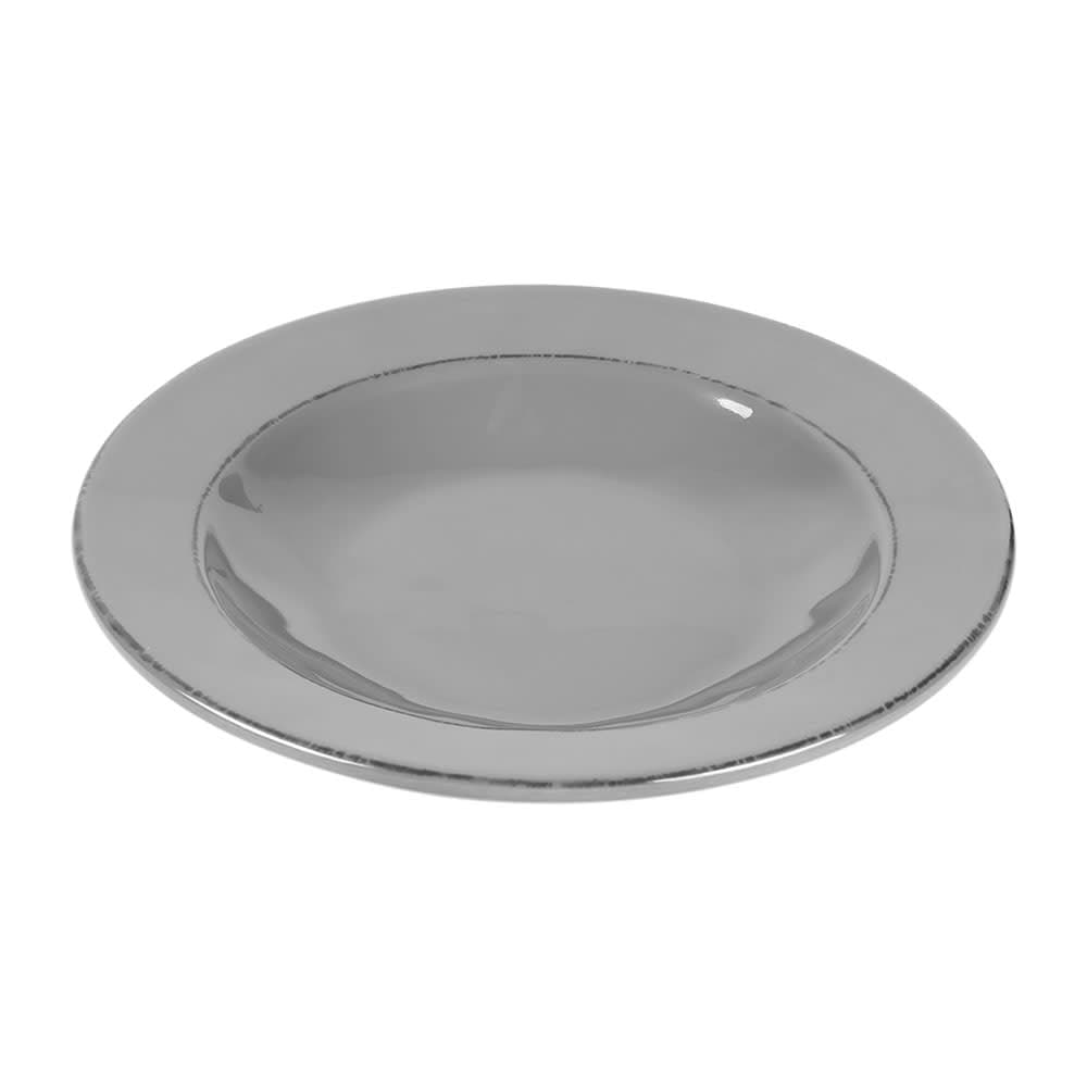 Elite Global Solutions 18 oz Round Melamine Pasta/Soup Bowl, Gray (DB10T-G)