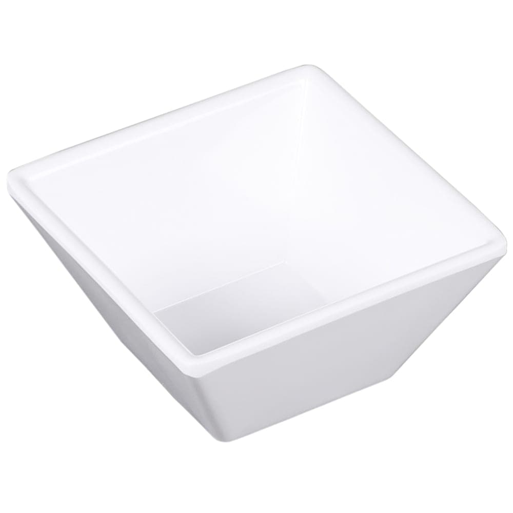Elite Global Solutions 3 oz Square Melamine Bowl, White (DB3SQ-W)