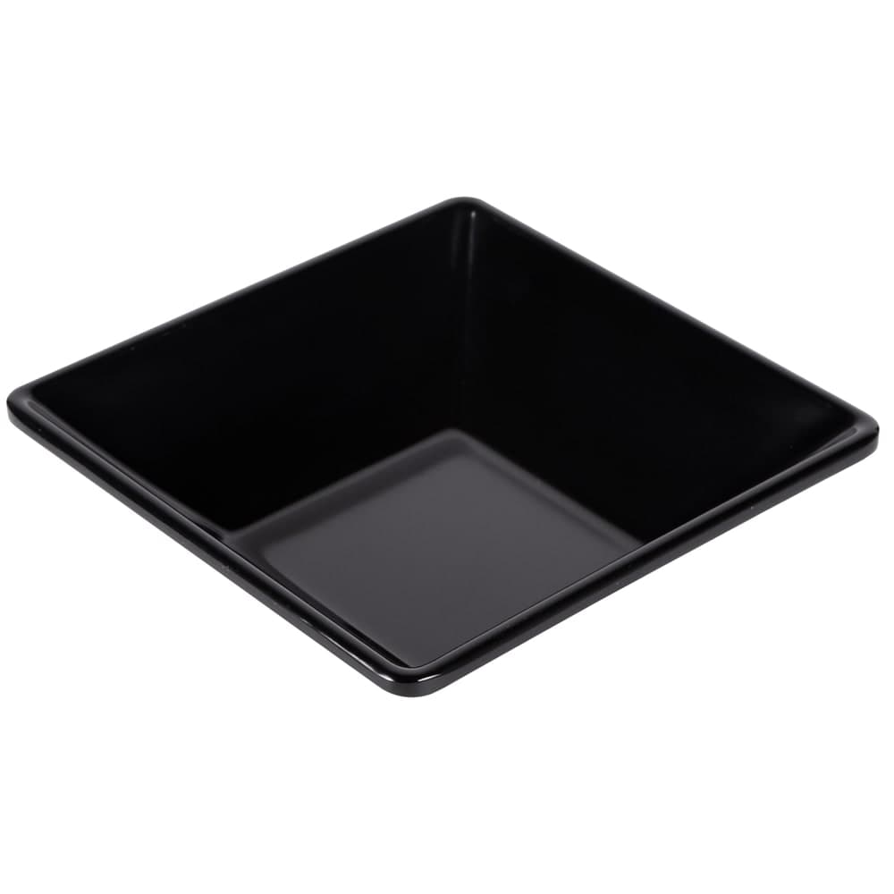 Elite Global Solutions 22 oz Square Melamine Bowl, Black (DB772SQ-B)