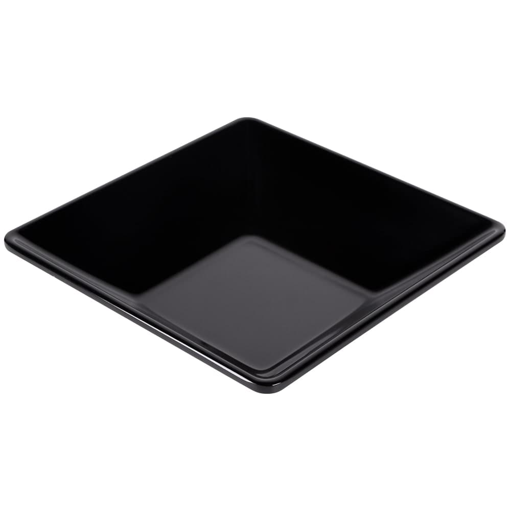 Elite Global Solutions 40 oz Square Melamine Serving Bowl, Black (DB834SQ-B)