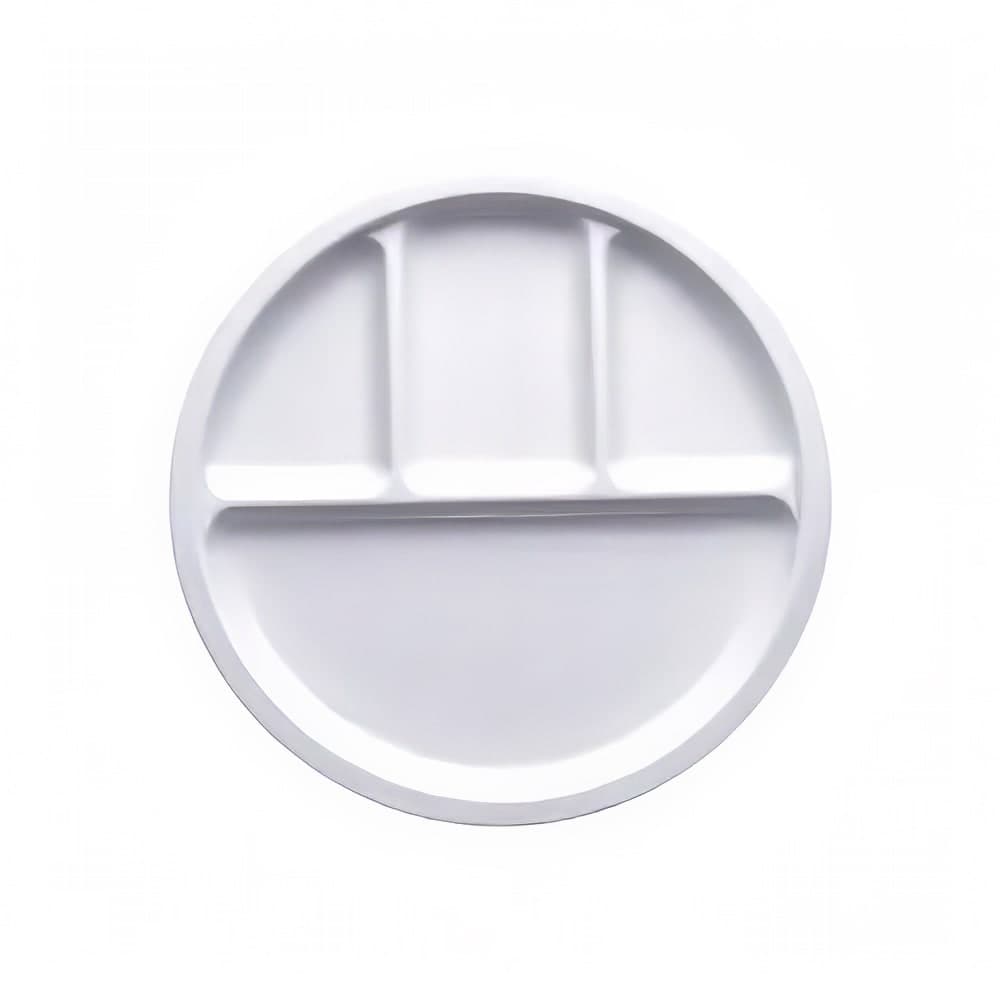Elite Global Solutions 10 1/2" Round Melamine Dinner Plate, White (DC1050-W)