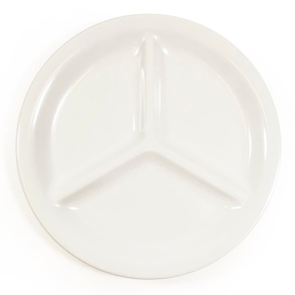 Elite Global Solutions 9" Round Melamine Dinner Plate, White (DC903-W)