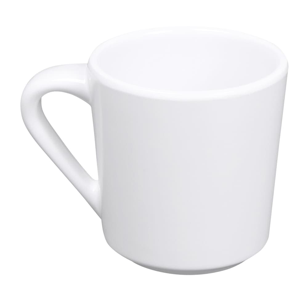 Elite Global Solutions 10 oz Melamine Mug, White (DC-W)