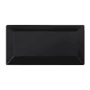 Elite Global Solutions Rectangular Melamine Dinner Plate - 9 3/8" x 4 3/4", Black (DMP94-B) thumbnail 2