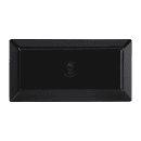Elite Global Solutions Rectangular Melamine Dinner Plate - 9 3/8" x 4 3/4", Black (DMP94-B) thumbnail 4