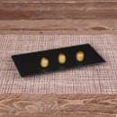 Elite Global Solutions Rectangular Melamine Dinner Plate - 9 3/8" x 4 3/4", Black (DMP94-B) thumbnail 6