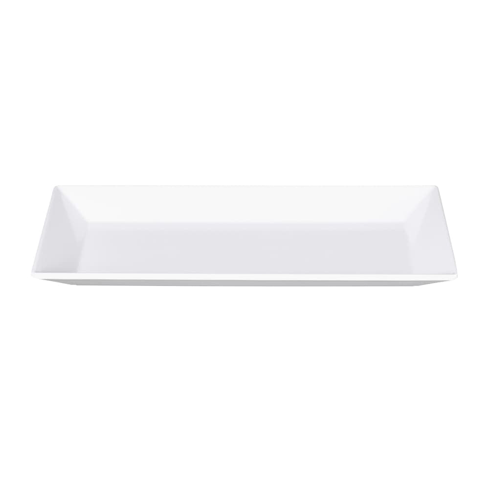 Elite Global Solutions Rectangular Melamine Dinner Plate - 9 3/8" x 4 3/4", White (DMP94-W)