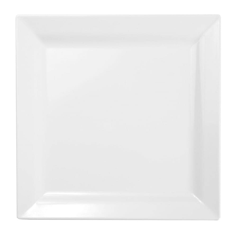 Elite Global Solutions 9" Square Melamine Dinner Plate, White (DS99-W)