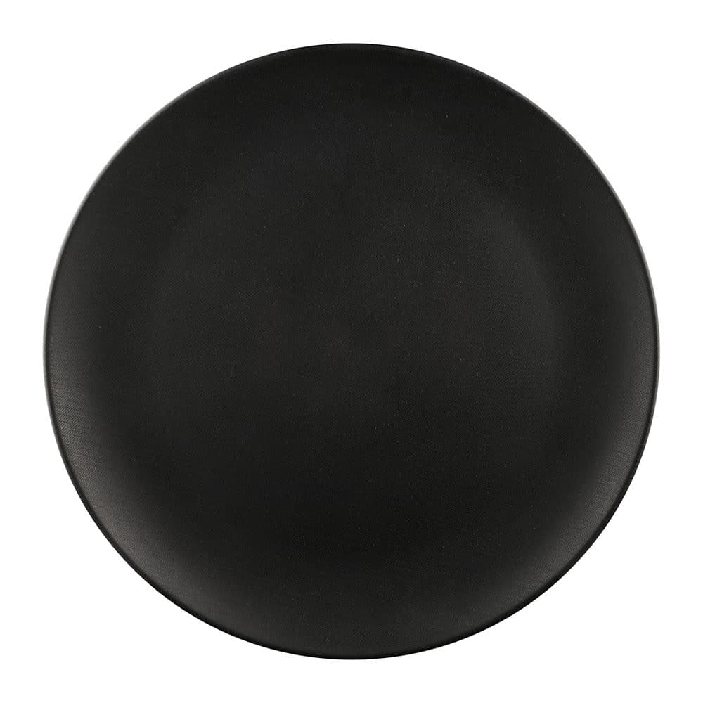 Elite Global Solutions 11" Round Melamine Dinner Plate, Black (ECO1111R-B)