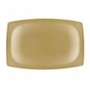 Elite Global Solutions 12 1/2" x 8 1/4" Rectangular Greenovations Platter - Melamine, Rattan (ECO1258-RT) thumbnail 3