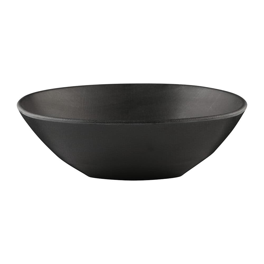 Elite Global Solutions 24 oz Irregular Melamine  Bowl, Black (ECO652-B)