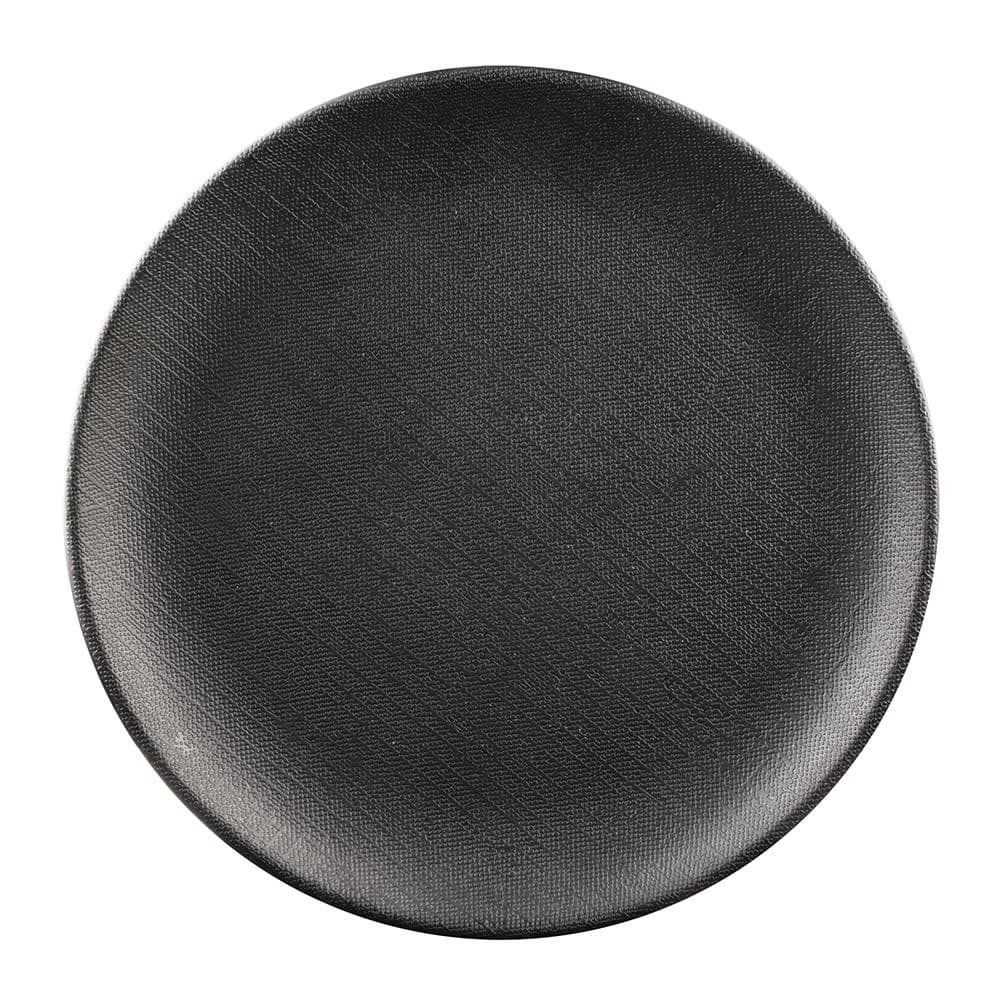 Elite Global Solutions 6" Round Melamine Dessert Plate, Black (ECO66R-B)