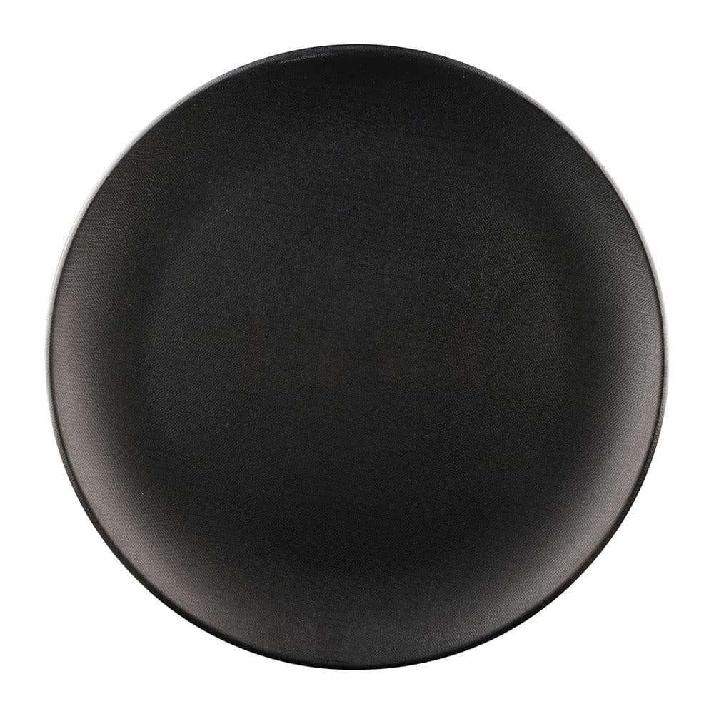 Elite Global Solutions 9" Round Melamine Dinner Plate, Black (ECO99R-B)