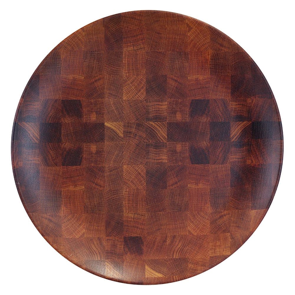Elite Global Solutions 9" Round Melamine Dinner Plate, Wood Pattern (ECO99R-CK)